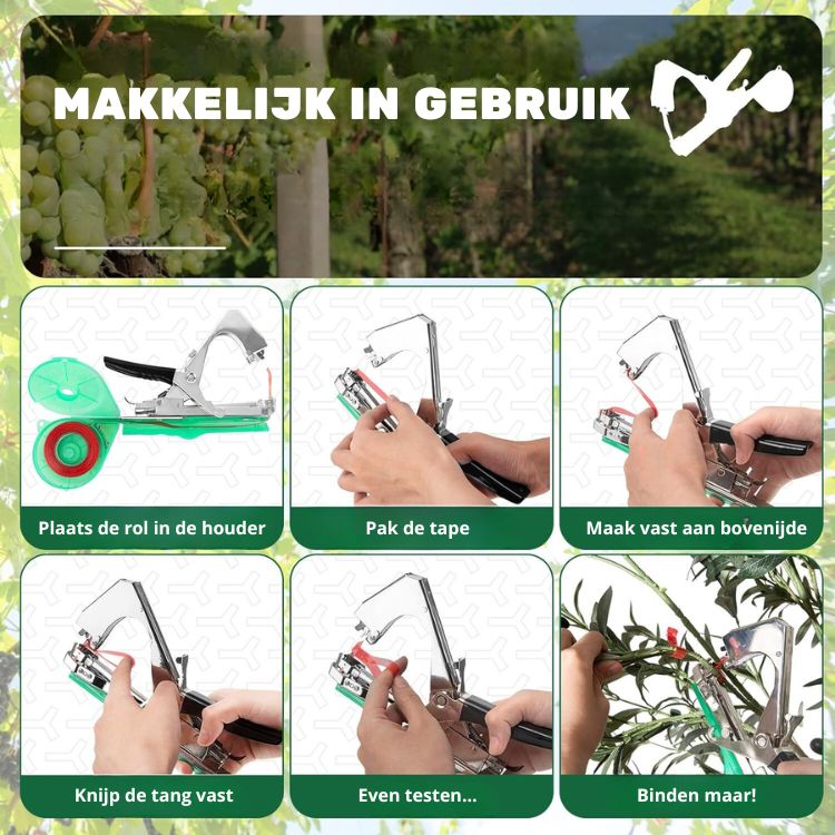 50% KORTING | TieUp™ Planten binden | incl. 10 ROLLEN TAPE